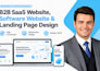 design modern b2b saas website software website landing page